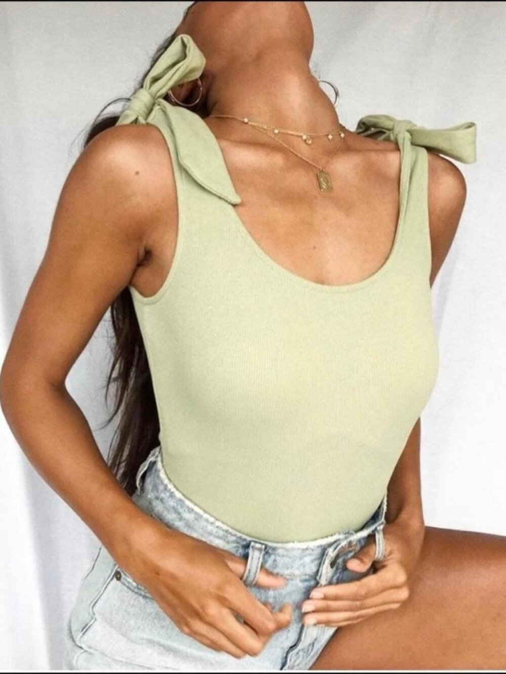 Princess Polly Women's Green and Khaki Bodysuit